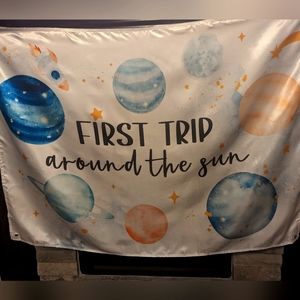 1st Trip Around the Sun birthday banner